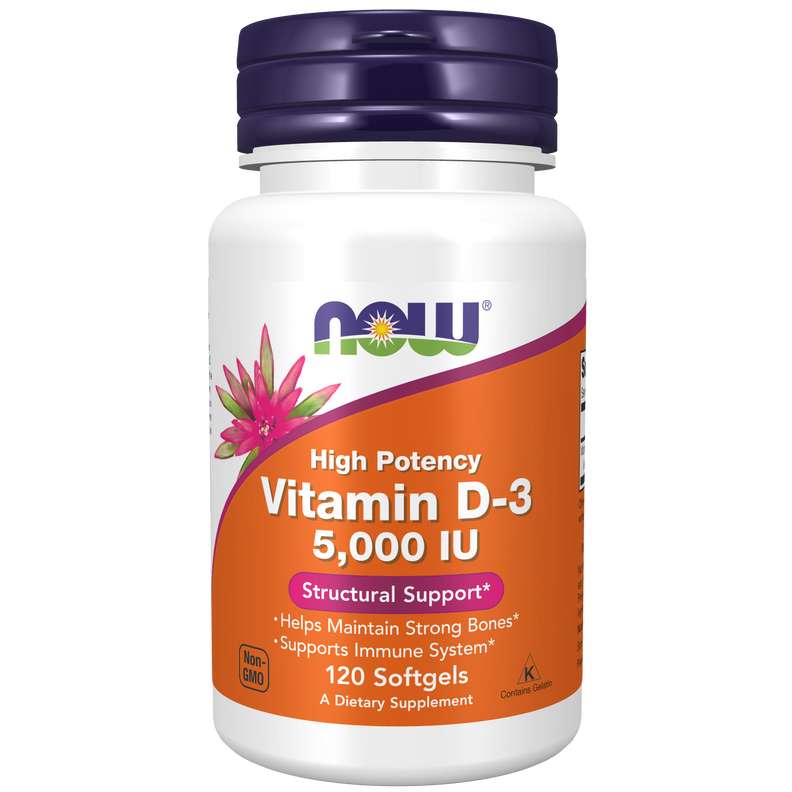 Vitamina D3 - 5,000 IU (120 softgels)