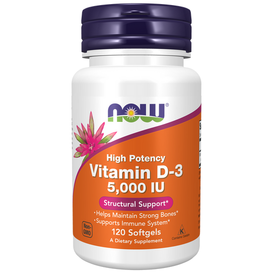 Vitamina D3 - 5,000 IU (120 softgels)