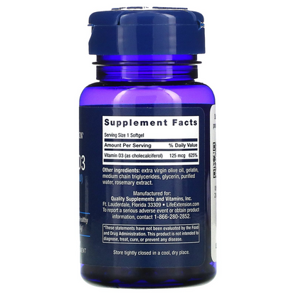 Vitamina D3 5,000 IU (60 softgels)