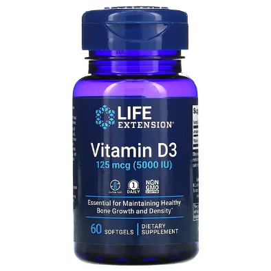 Vitamina D3 5,000 IU (60 softgels)