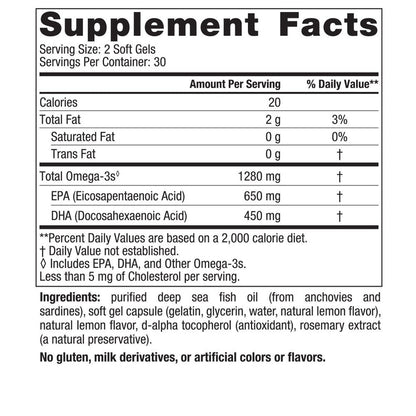 Ultimate Omega 650 EPA/450 DHA (60 softgels)
