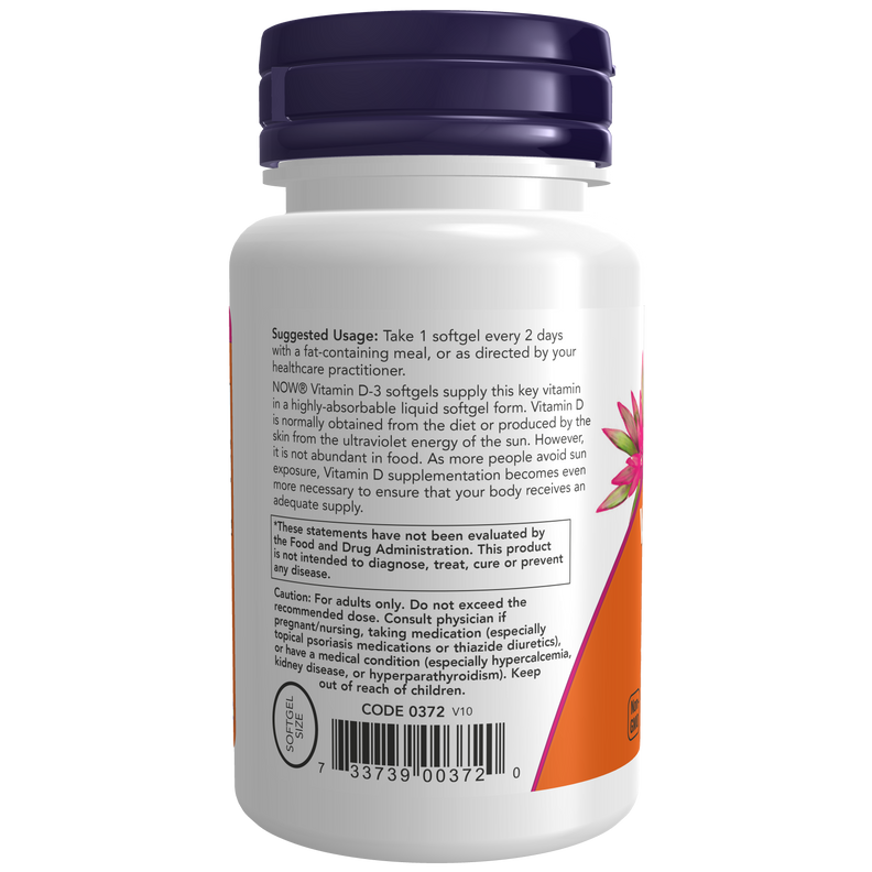 Vitamina D3 - 5,000 IU (120 softgels)